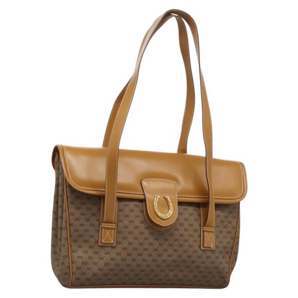 GUCCI Micro GG Supreme Shoulder Bag PVC Beige Gold 001 115 1199 Auth ep7488 - Picture 1 of 16